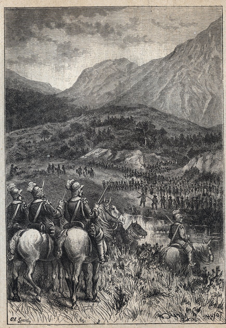 Un champ de bataille (illustration) - Unknown artist