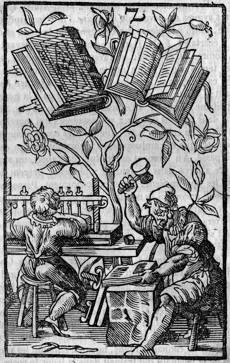 Un atelier de reliure au Moyen Âge. - Unknown artist