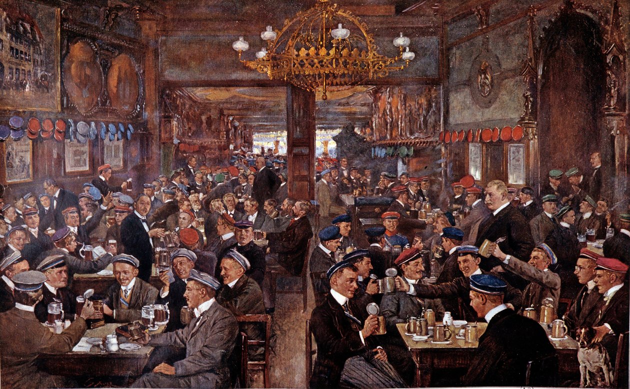 Une brasserie à Leipzig (Allemagne) - Unknown Artist