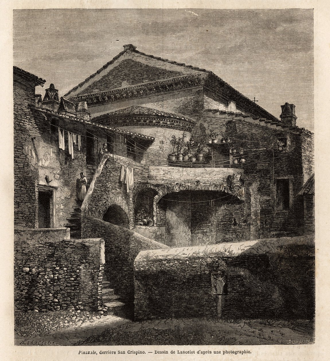 Une cloaca derrière la chapelle de San Crispino - Unknown artist