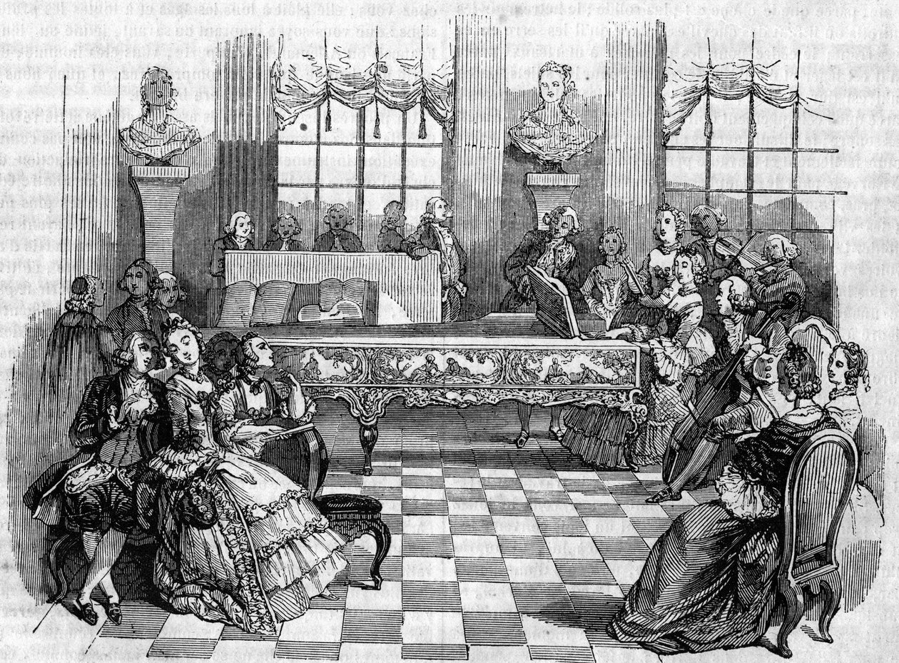 Un concert au XVIIIe siècle. - Unknown artist