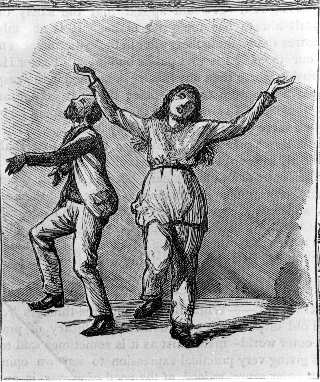 Un couple de Shakers dansant - Unknown artist