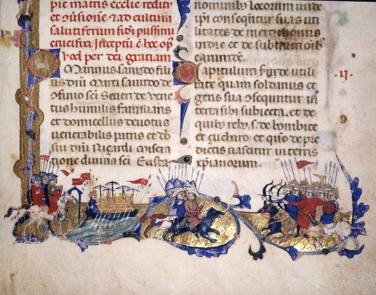 Une scène de croisade - dans « Secreta Fidelium Crucis » par Marino Sanudo - Unknown artist