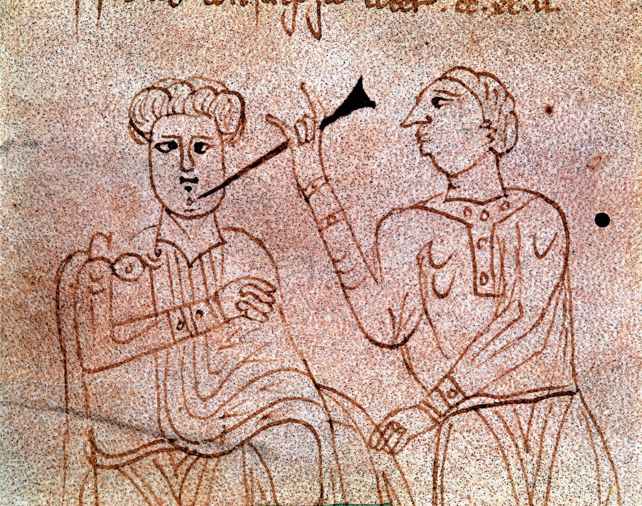 Un chirurgien-dentiste opère un patient (miniature du manuscrit « De surgia ») - Unknown artist