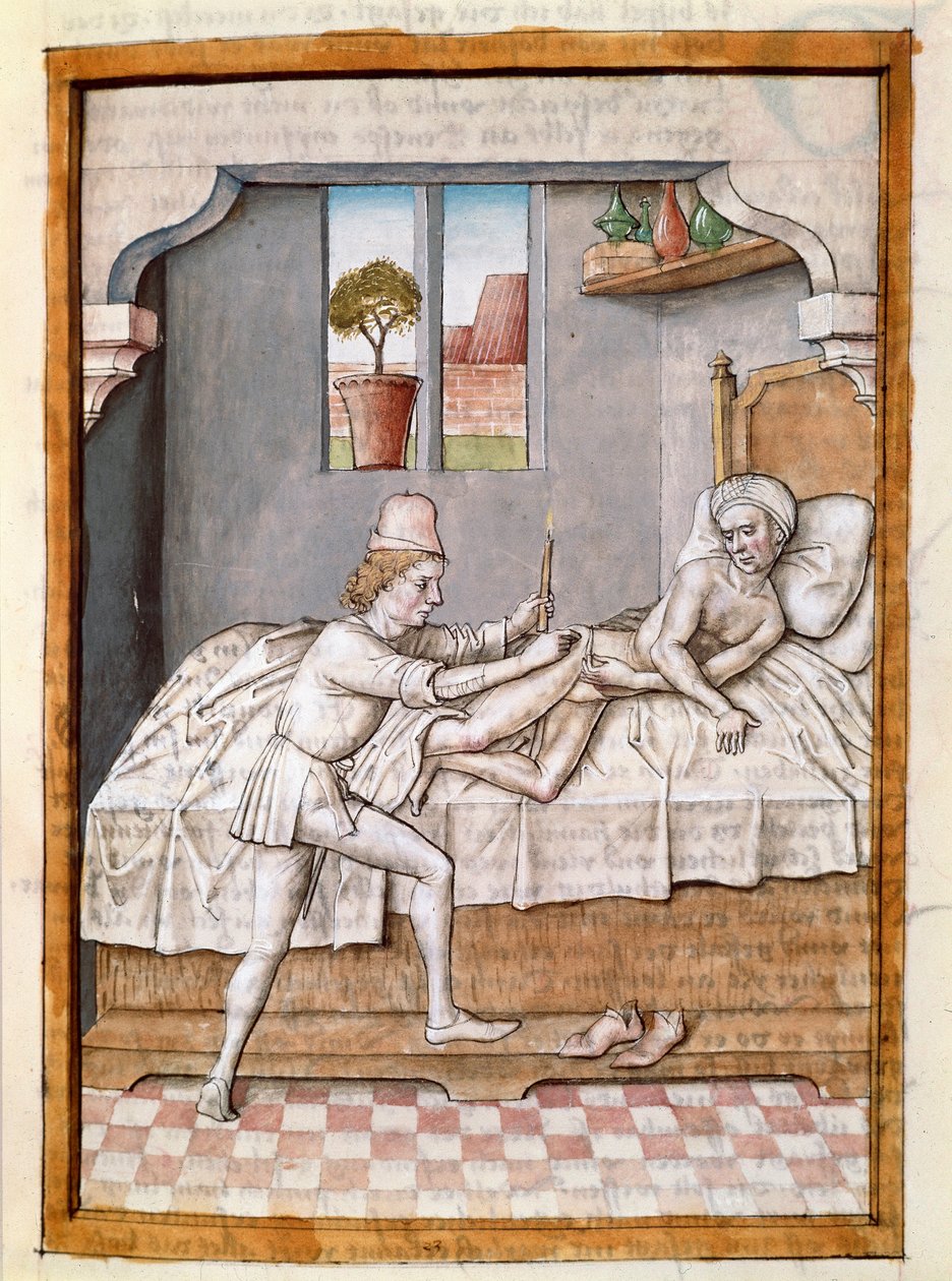 Un médecin soigne un patient Miniature tirée d