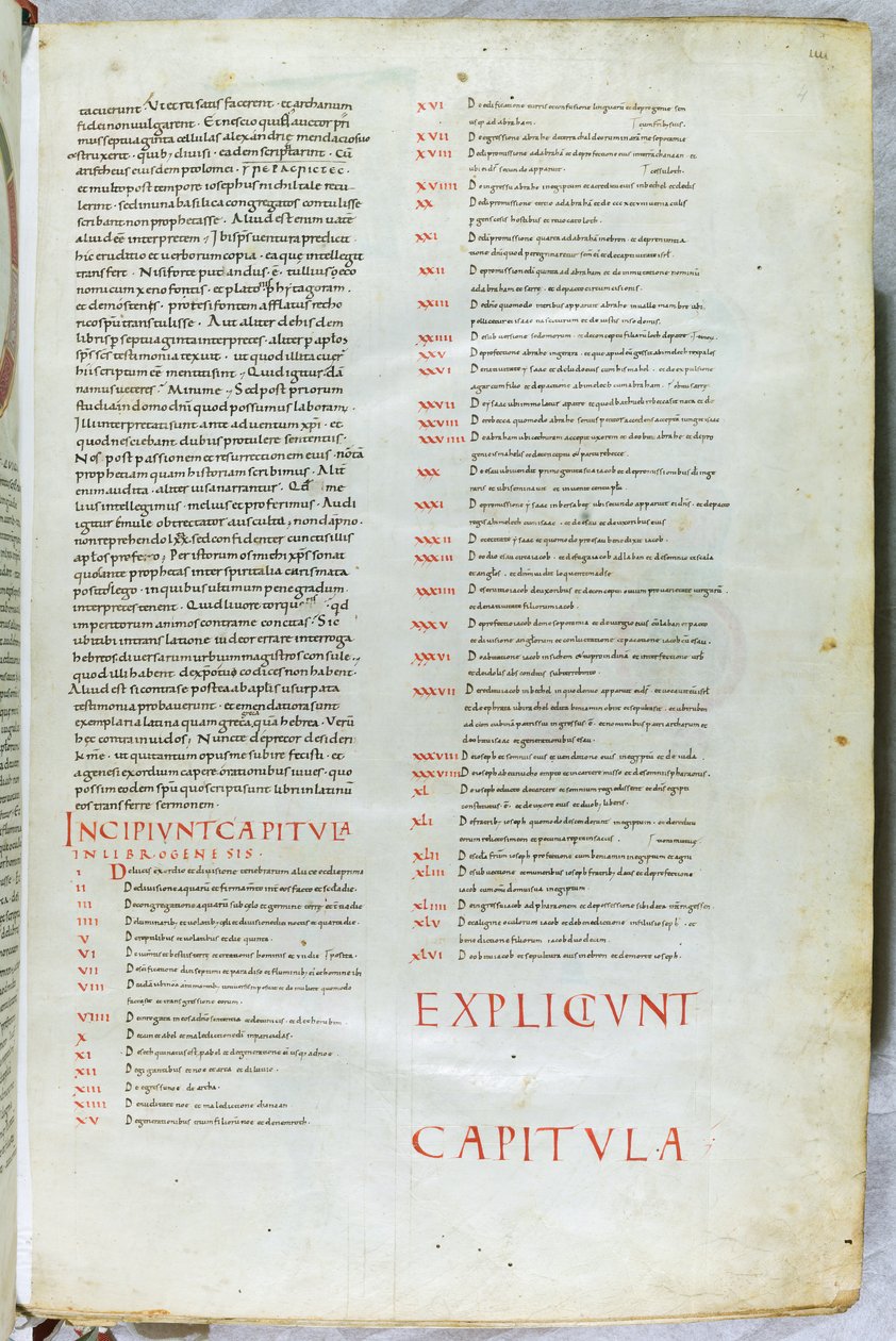 Page de la Bible du XIe siècle avec l