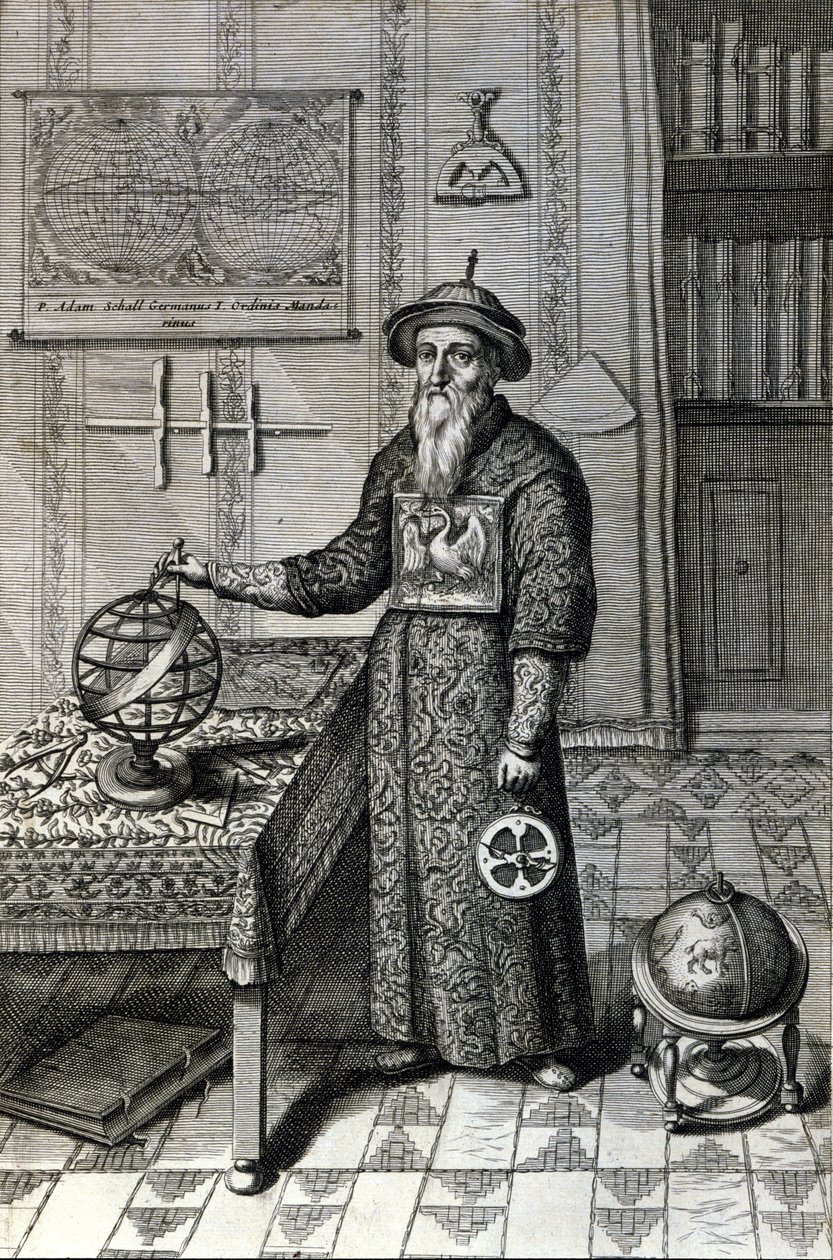 Adam Schall, astronome (1592-1666) en costume mandarin à l