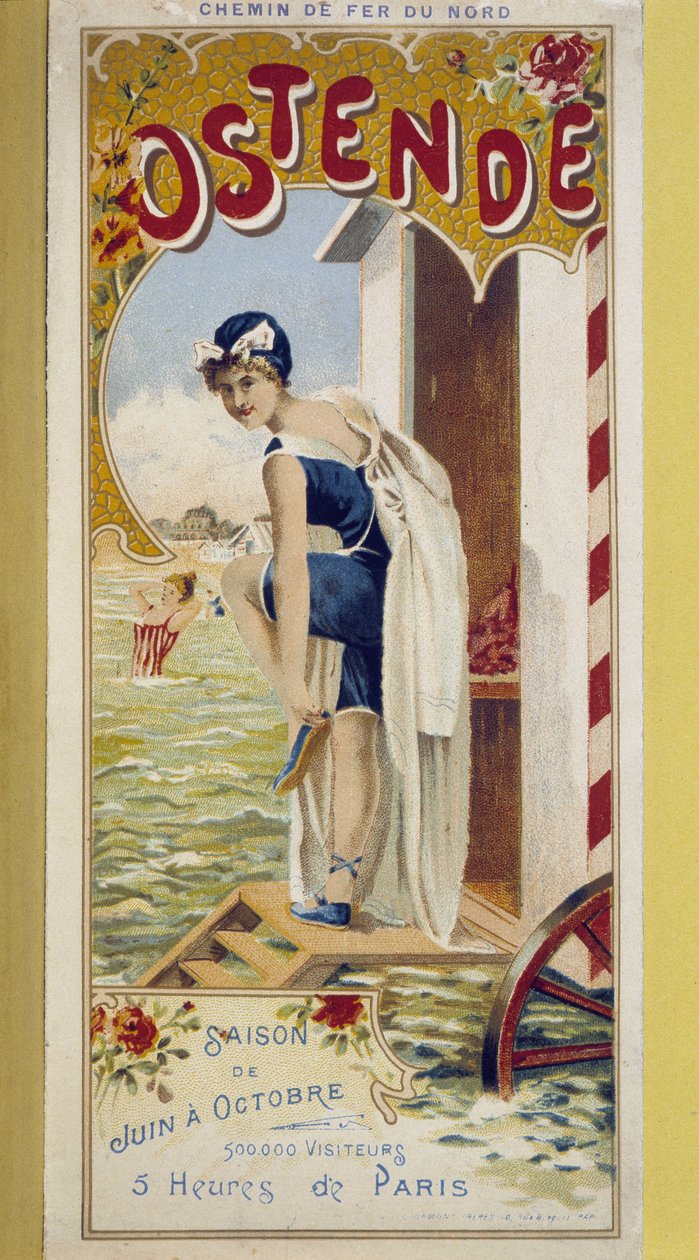 Affiche publicitaire pour Ostende, fin 19ème siècle - Unknown artist