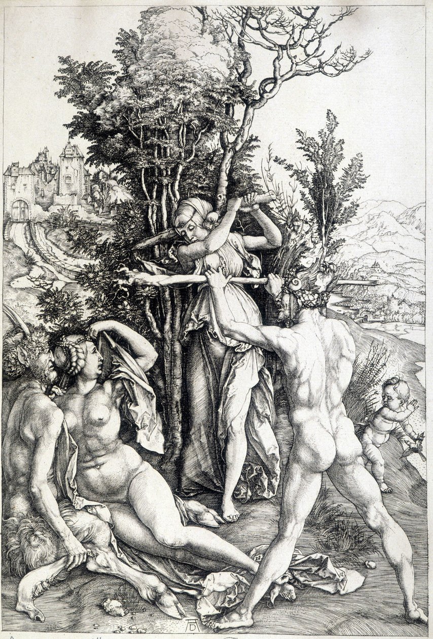 Figure allégorique de la jalousie - gravure du 16ème siècle - Unknown artist