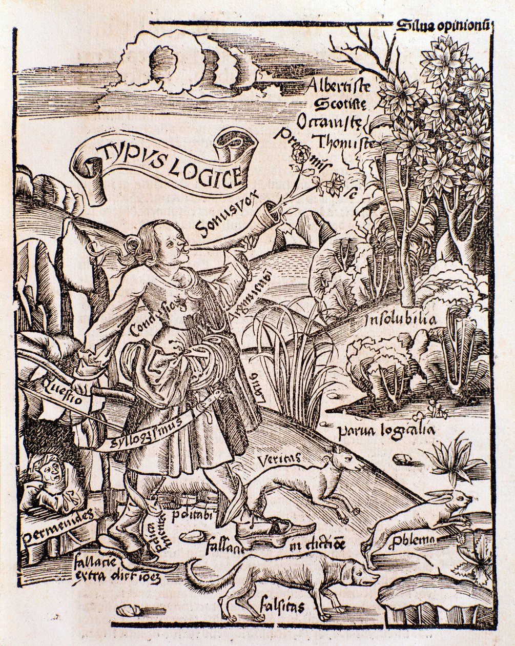 Allégorie de la logique de Margarita philosophica par Gregor Reisch (1508) - Unknown artist