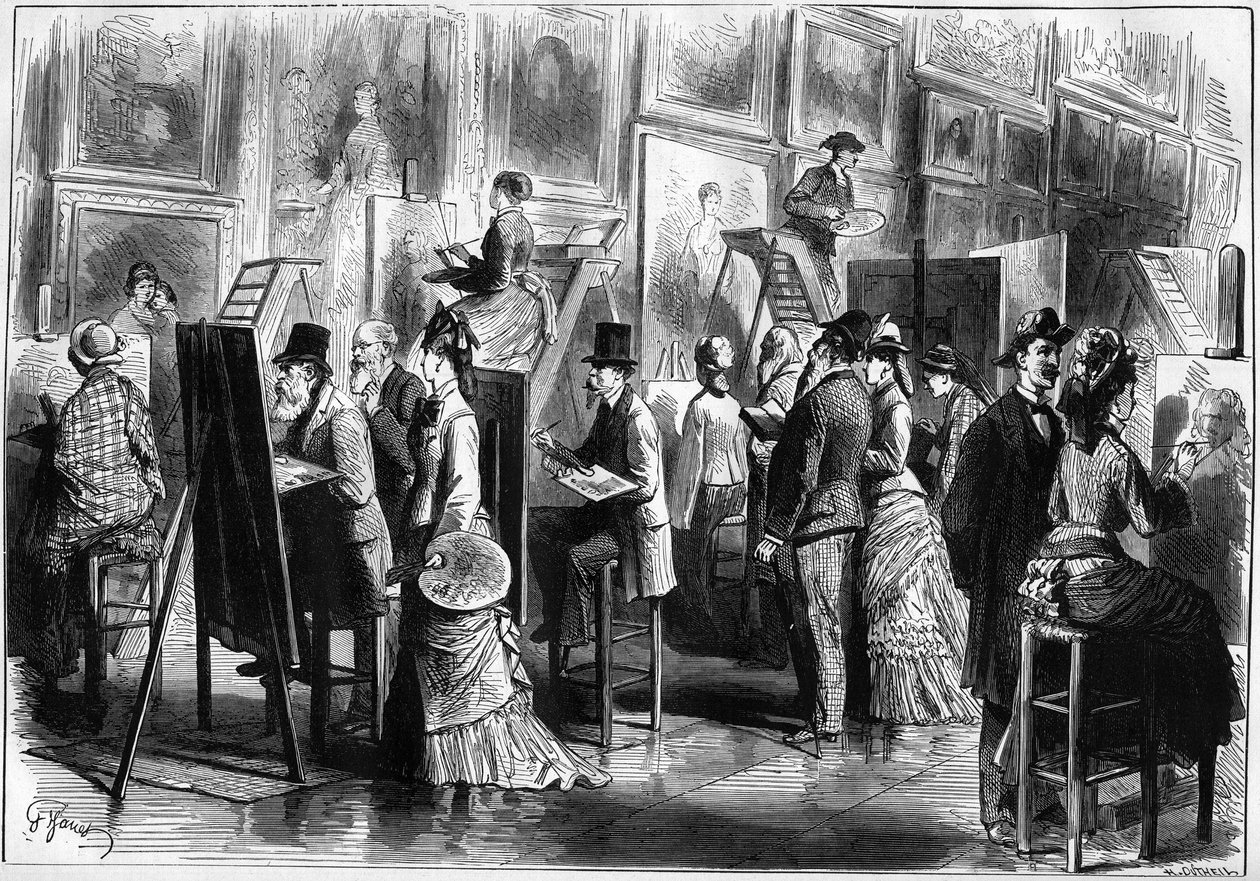 Peintres amateurs au Musée du Louvre - Unknown artist