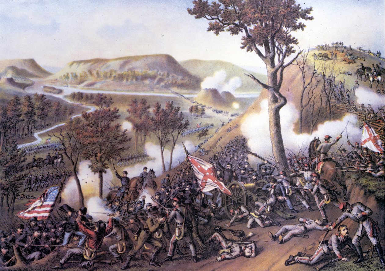 Guerre civile américaine (1861 - 1865) : Siège de Missionary Ridge, 25 novembre - Unknown artist