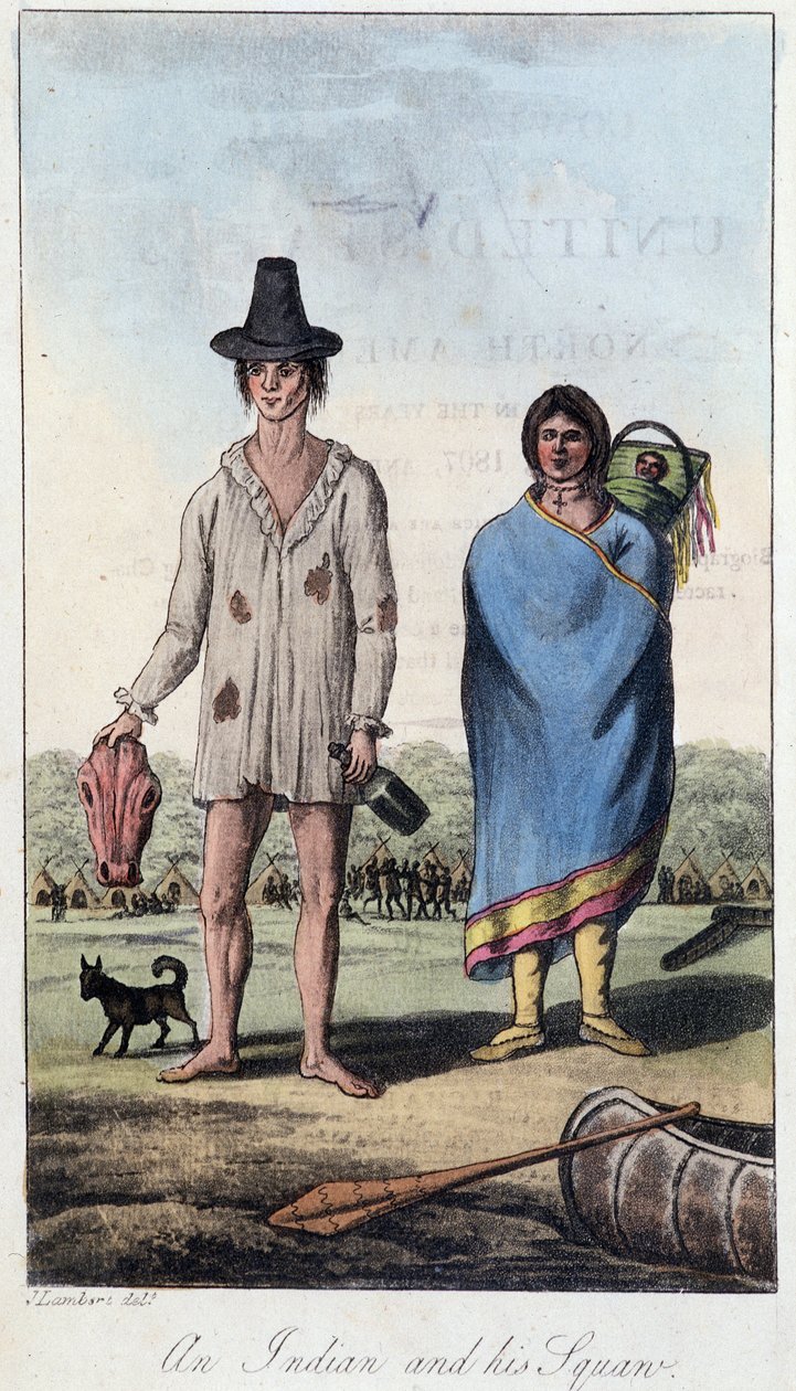 Un Indien et sa squaw, Canada - Unknown artist