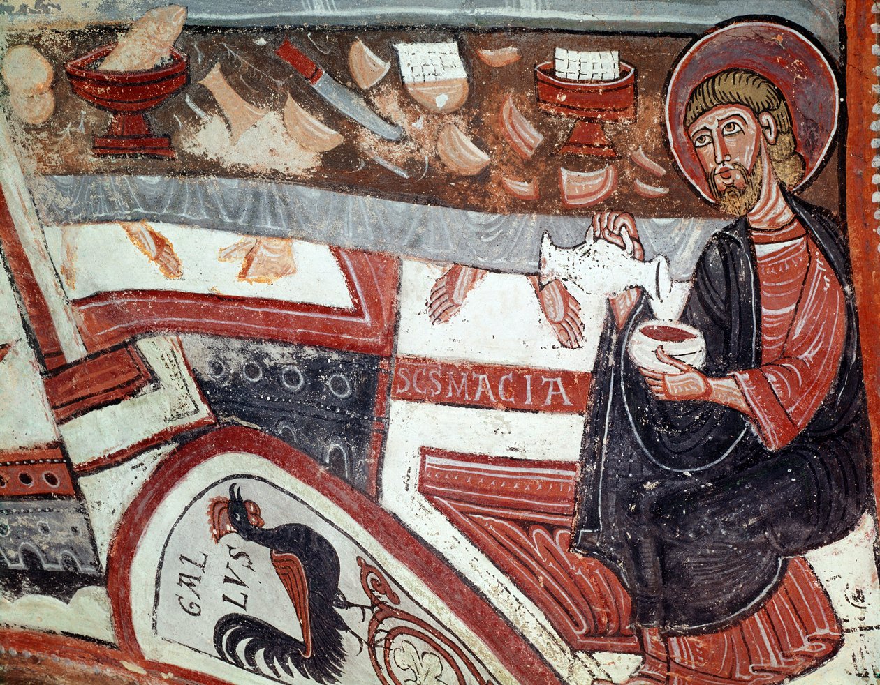 Apôtre servant du vin (détail) - Unknown artist