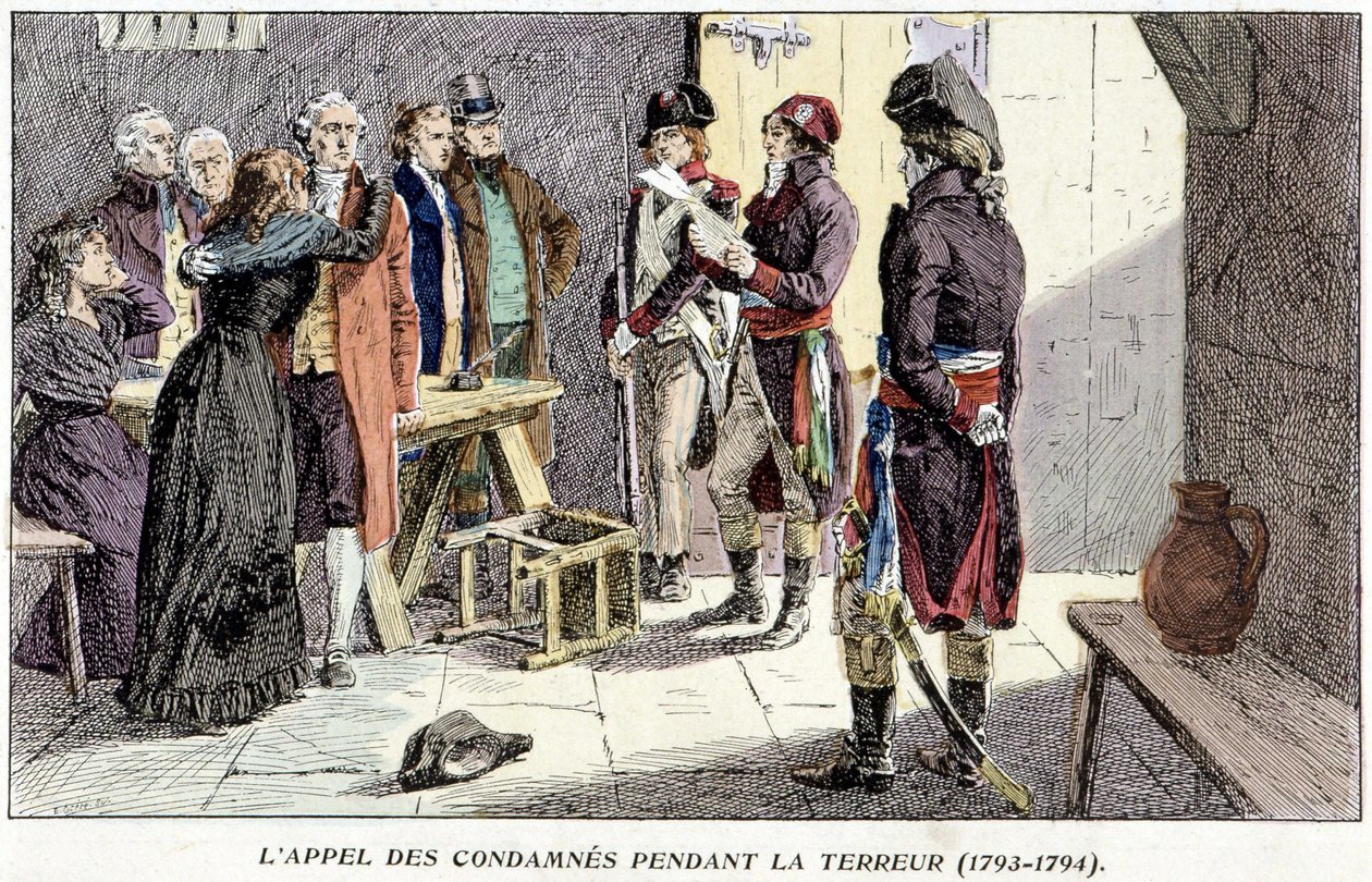 Appel des condamnés pendant la Terreur (1793-1794) - Unknown artist