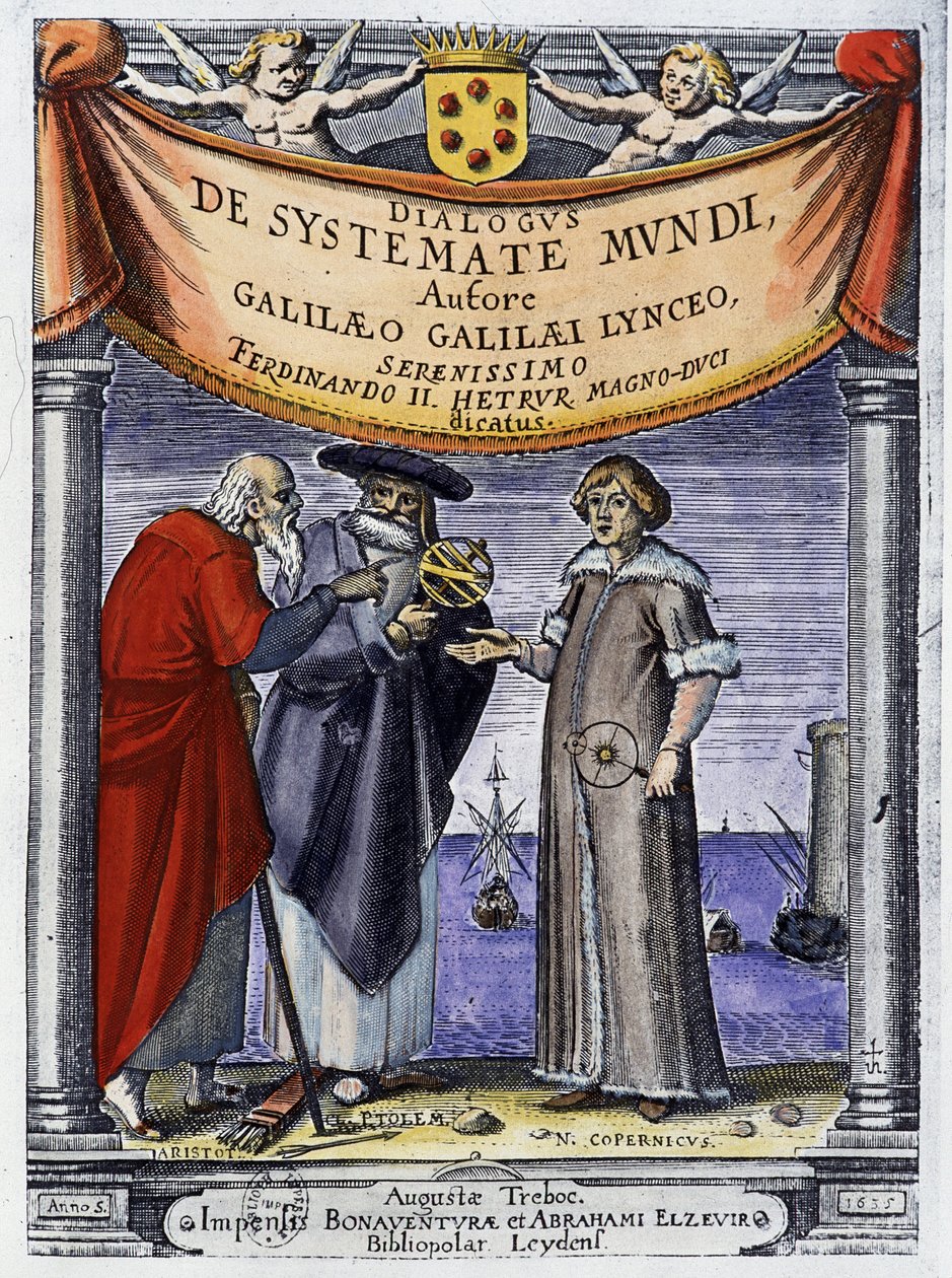 Aristote, Ptolémée et Nicolas Copernic - Unknown artist