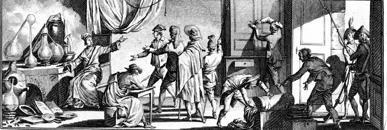 Arrestation de Lavoisier dans son atelier - Unknown artist