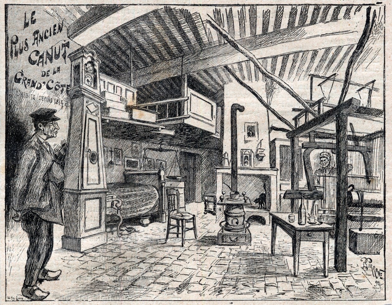 Atelier de Canut à Lyon (gravure) - Unknown artist