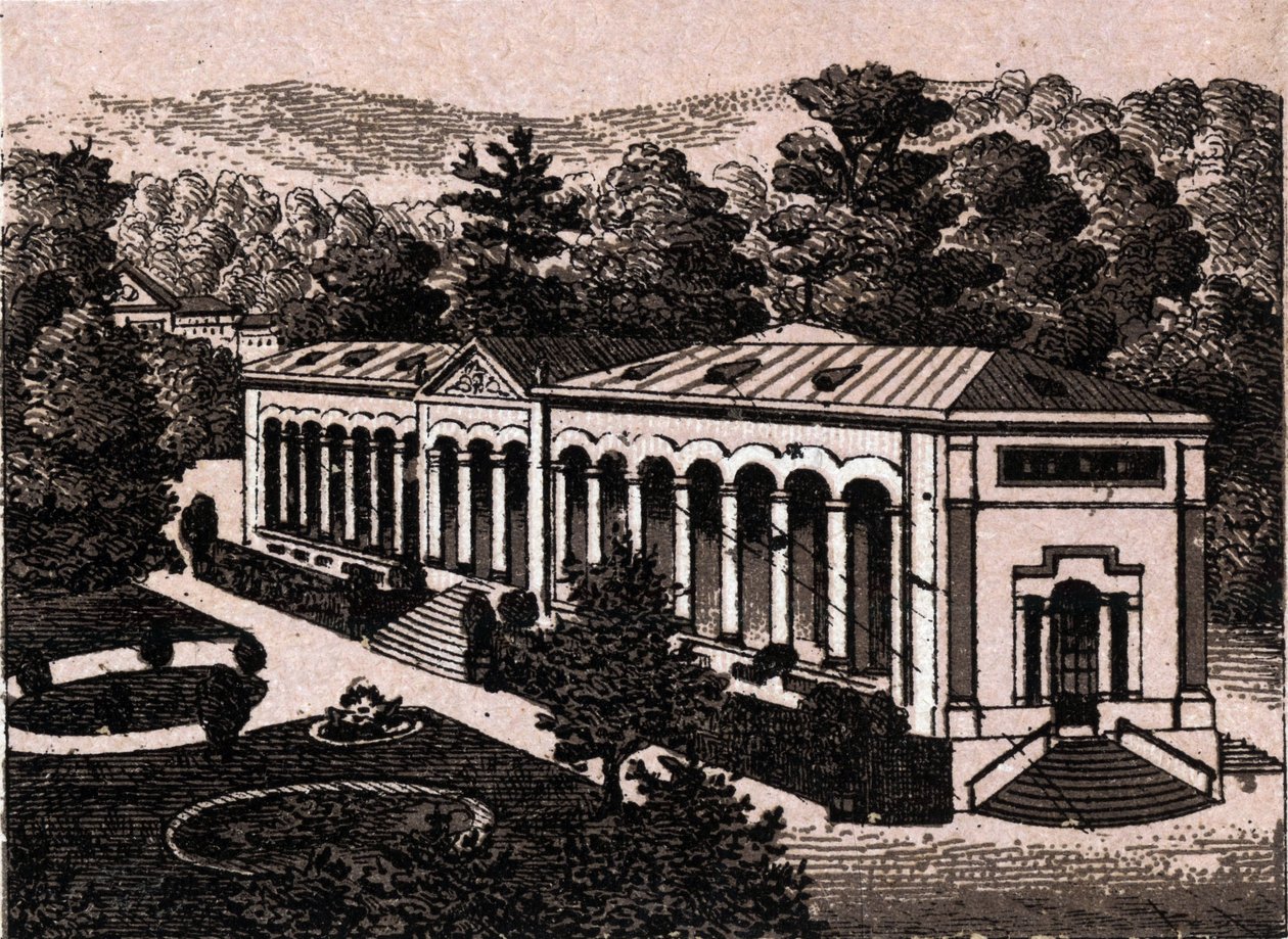 Baden-Baden, Allemagne : vue de la Colonnade. dans « Le Monde Illustré 168 vues» Non daté (fin du XIXe siècle) - Unknown artist