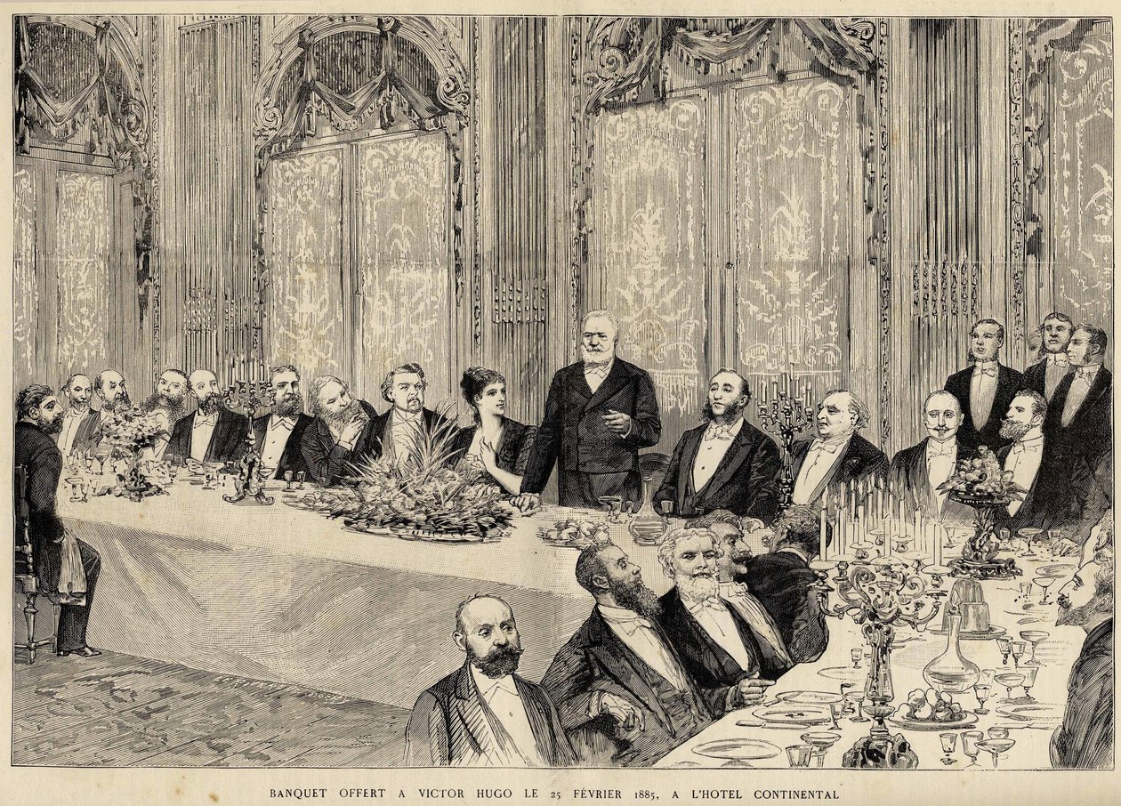 Banquet offert à Victor Hugo le 25 février - Unknown artist