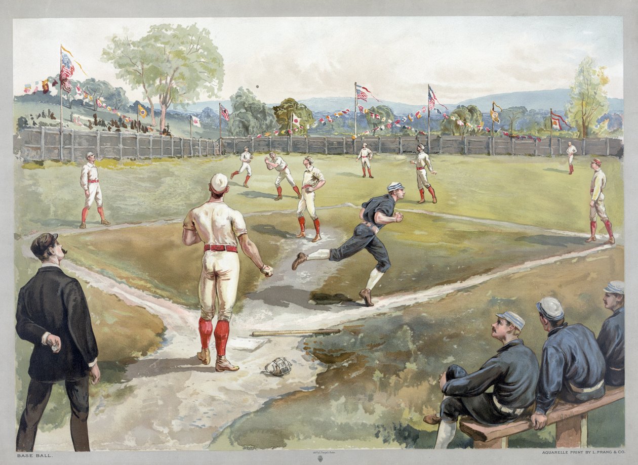 Match de baseball - Unknown artist