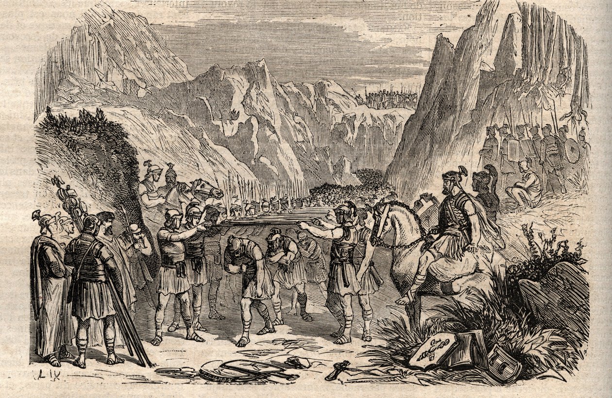 Bataille des Fourches Caudines - Bataille des Fourches Caudines (Furculae Caudinae) - 321 av. J.-C. entre les Romains et les Samnites pendant la Deuxième Guerre Samnite - Deuxième Guerre Samnite, Bataille des Fourches Caudines en 321 av. J.-C., l