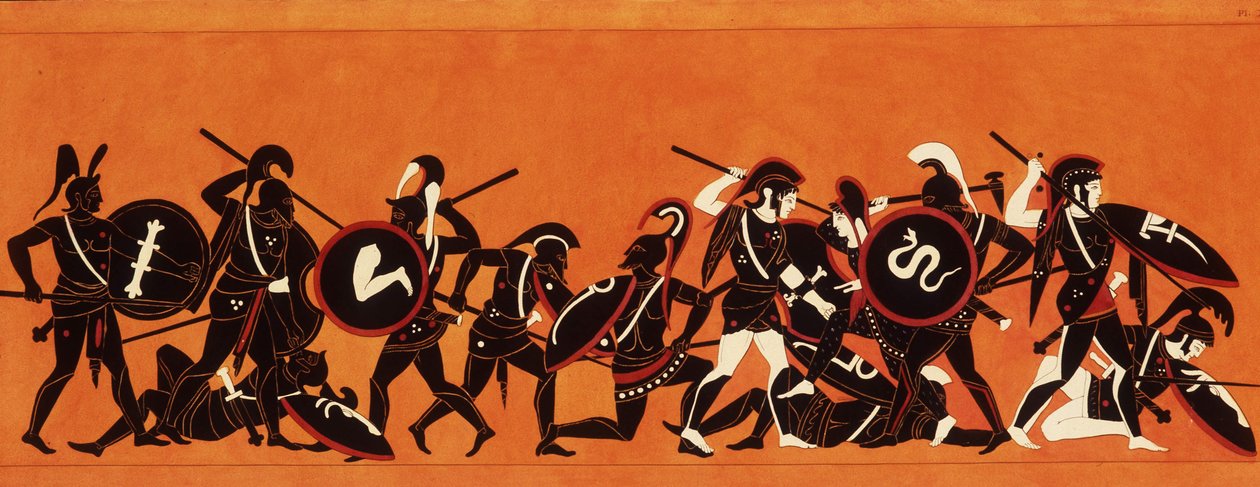 Bataille des Grecs et des Troyens (Guerre de Troie) 1808-1810 - Unknown artist