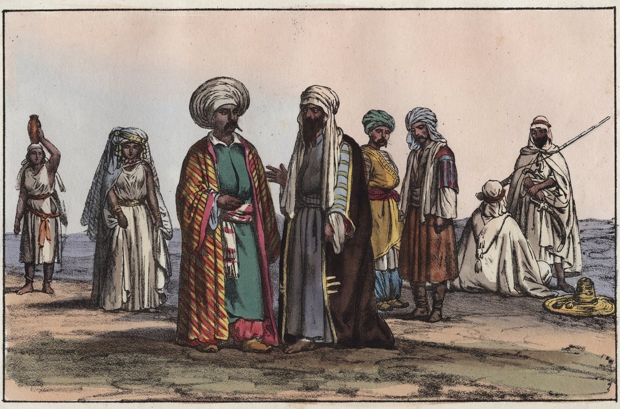 Bédouins - gravure de "Usi e Costumi di Tutti i Popoli dell