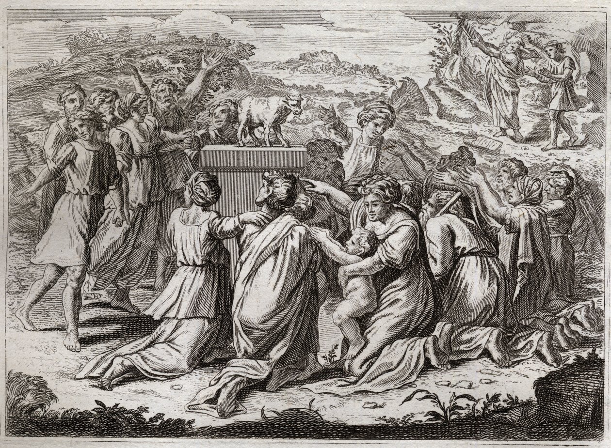 Bible de Royaumont, Ancien Testament : Adoration du Veau d