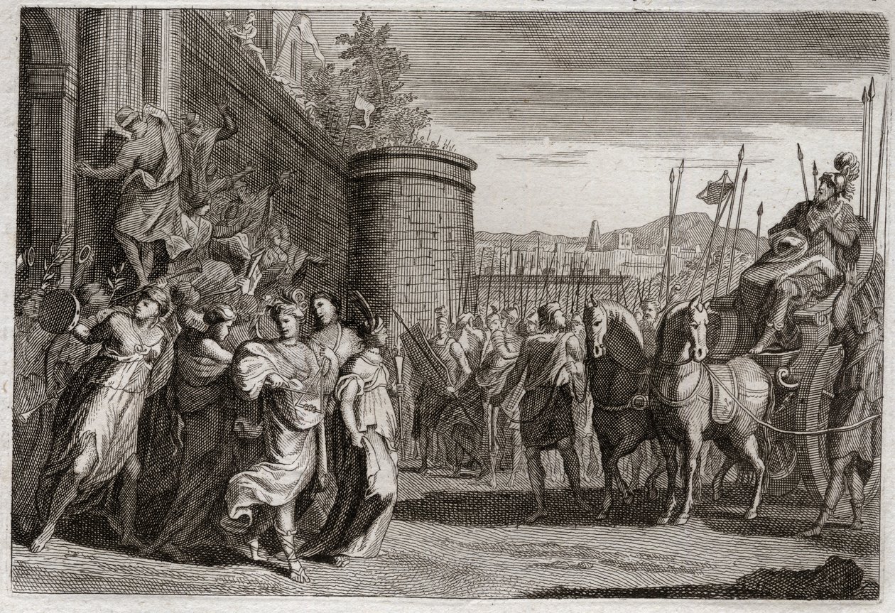 Bible de Royaumont, Ancien Testament : Jephté sacrifie sa fille. Jephté, l