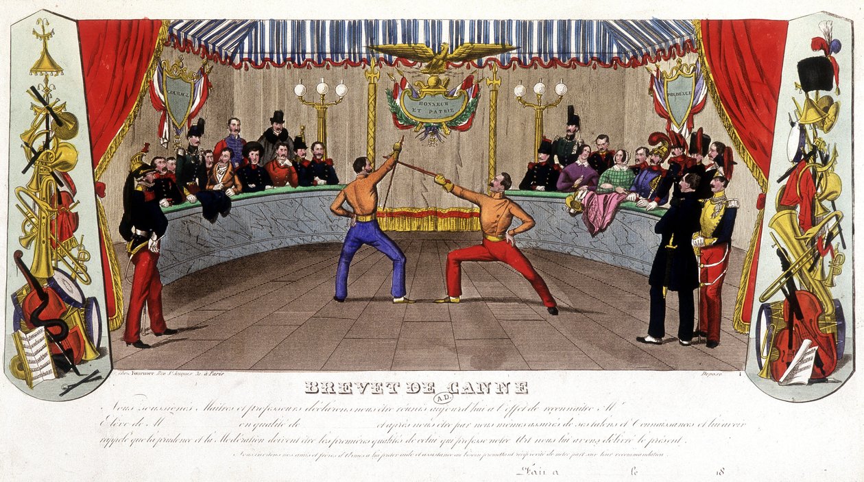Brevet de canne - Unknown artist