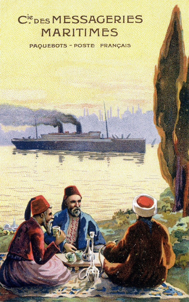 Carton de la compagnie maritime française mondiale. - Unknown artist