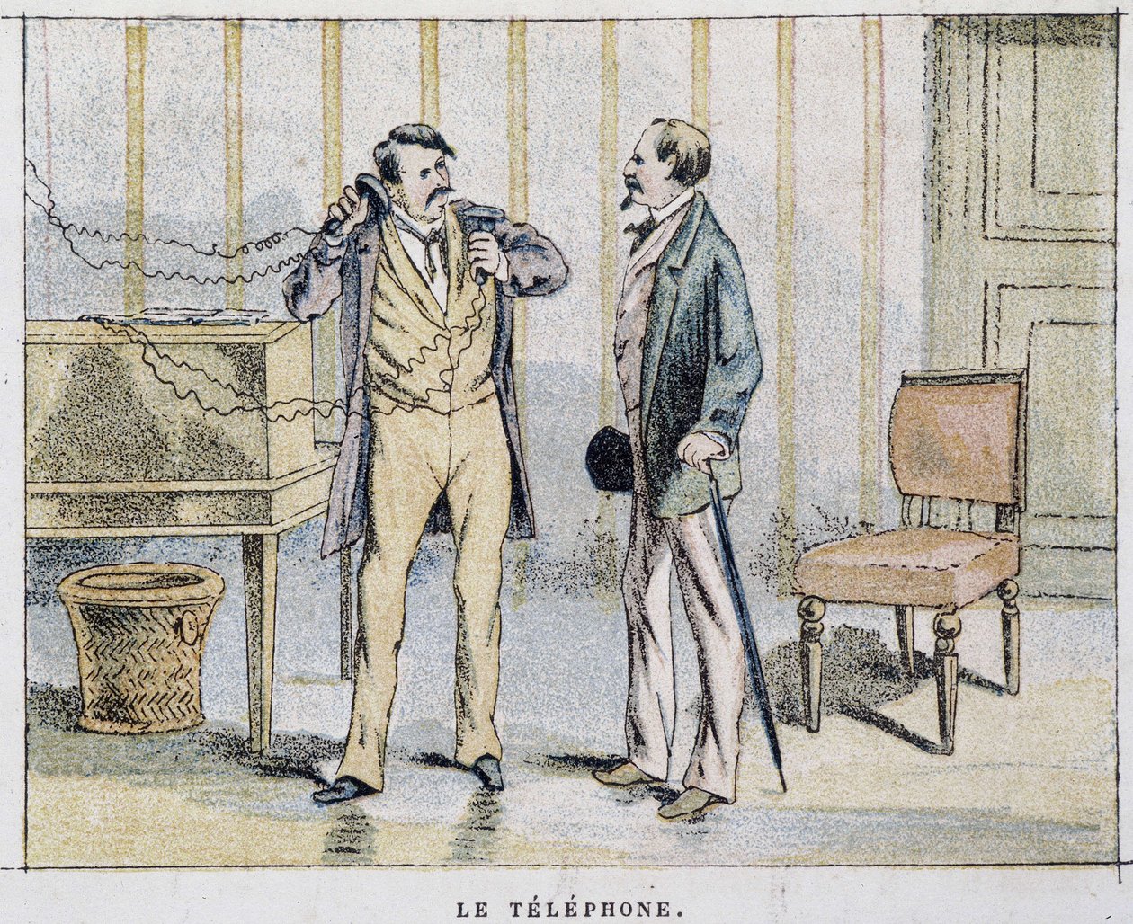 Image caricaturale sur le téléphone - Unknown artist
