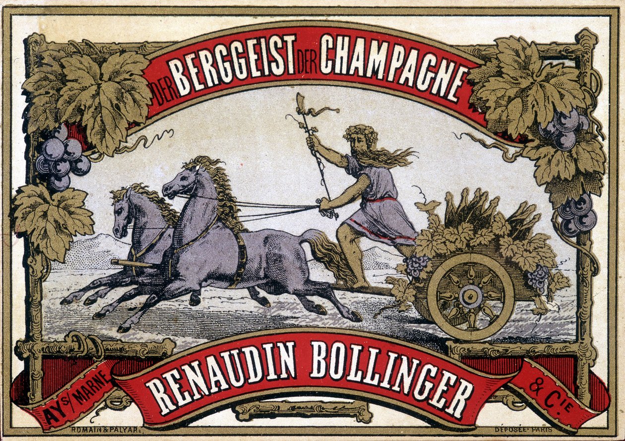 Étiquette de champagne “Renaudin Bollinger” - Unknown artist