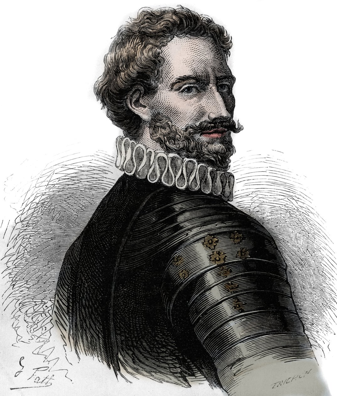 Charles III, Duc de Bourbon - Charles III de Bourbon - Charles de Montpensier (1490-1527), Duc de Bourbon et Connétable de France. Gravure du 19ème siècle - Unknown artist