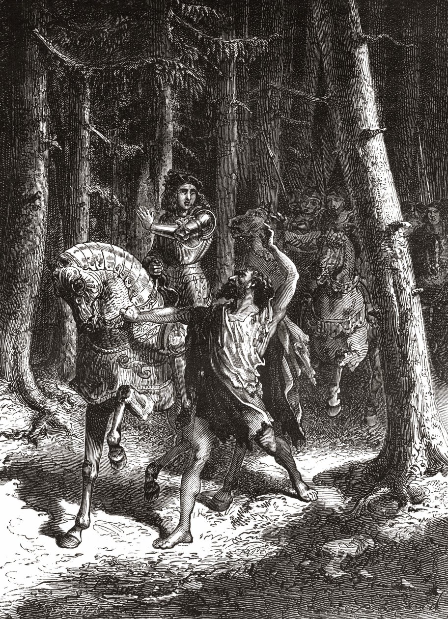 Charles VI (dans sa folie) dans la forêt du Mans - dans « L