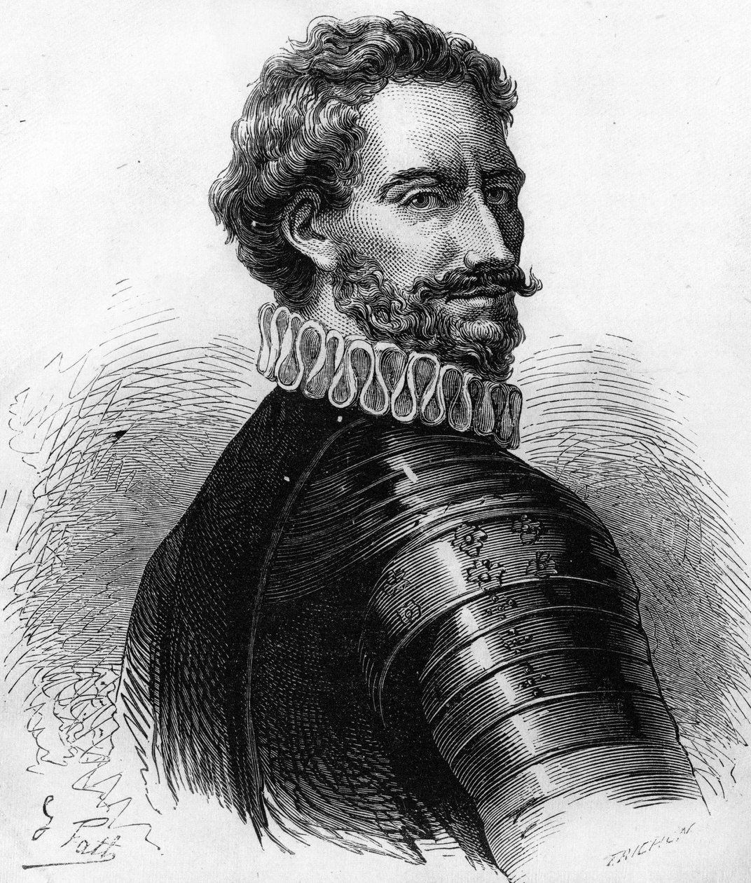 Charles de Montpensier (1490-1527), duc de Bourbon et connétable de France. Gravure du XIXe siècle - Unknown artist