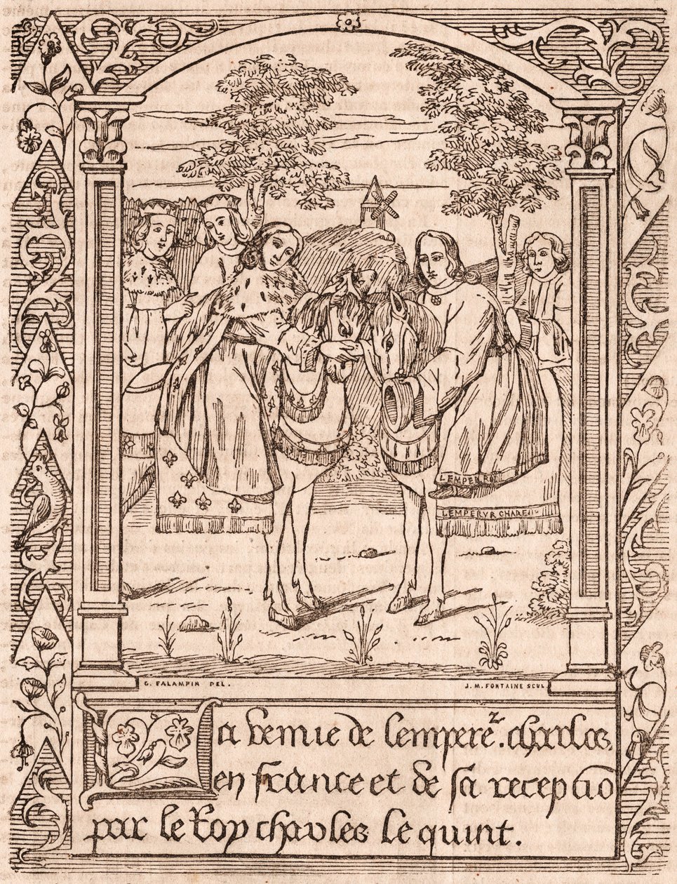 Charles Quint recevant l