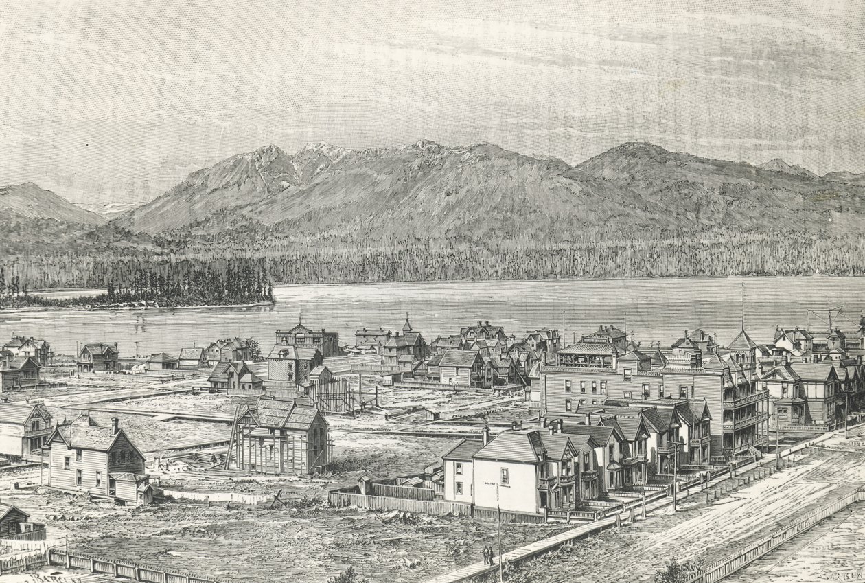 Ville de Vancouver, gravure, Canada - Unknown artist