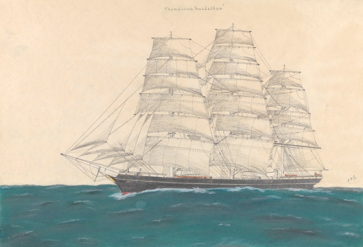 Clipper "Thomasina MacLellan" (1873) - Unknown Artist