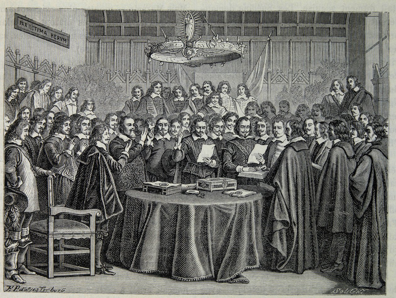 Congrès de Westphalie, traité de paix mettant fin à la guerre de Trente Ans - Unknown artist