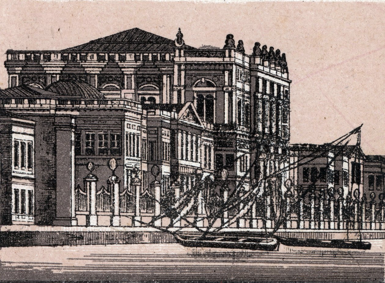 Constantinople, Turquie : vue du Palais Impérial à Dolma Baggsche. dans "Le monde illustre 168 vues" Non daté (fin du 19e siècle) - Unknown artist