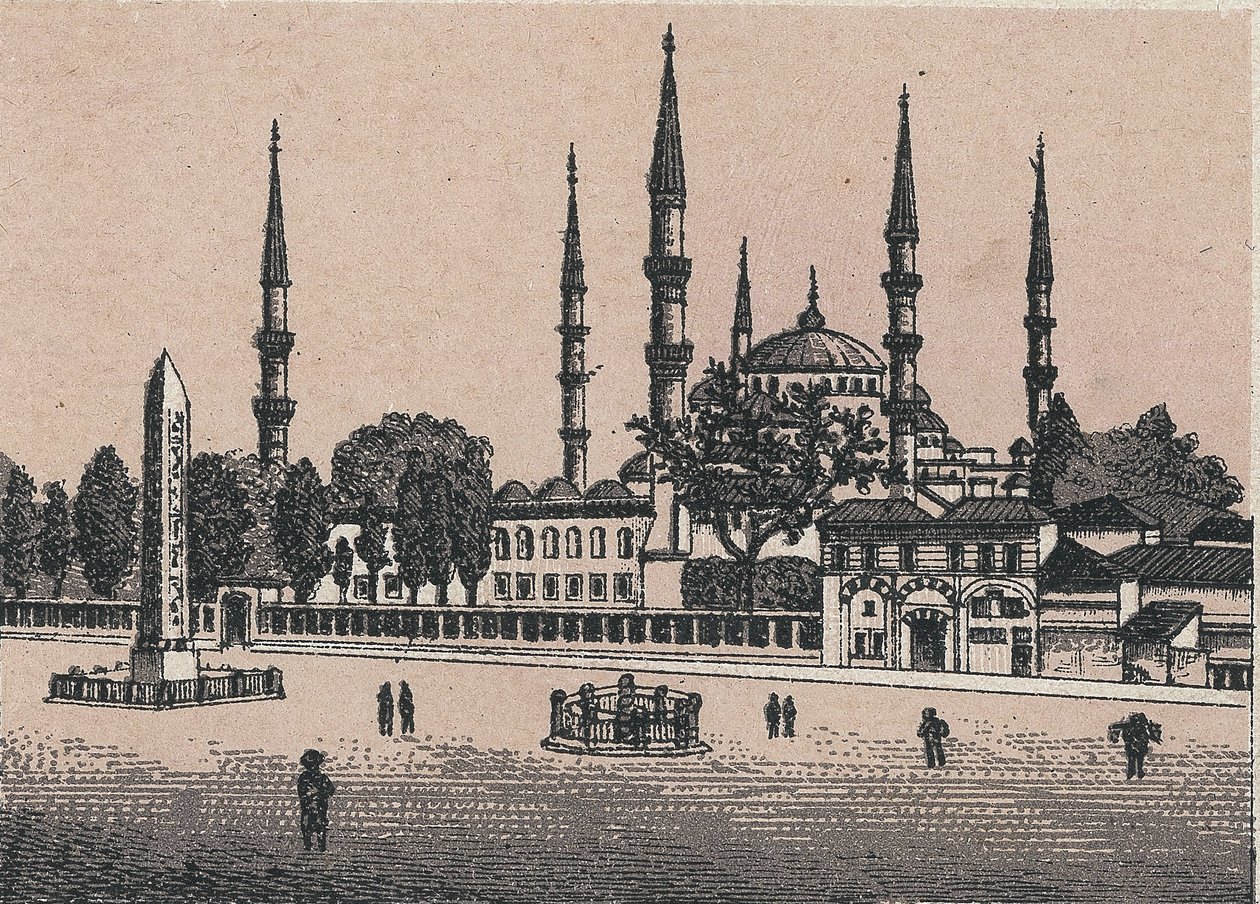 Constantinople, Turquie : vue de la mosquée du Sultan Ahmed - Unknown artist