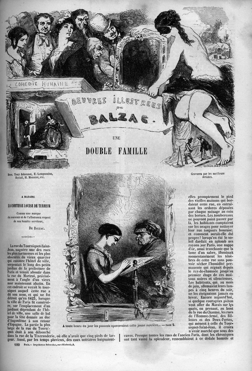 Couverture du roman « Une double famille » - Unknown artist