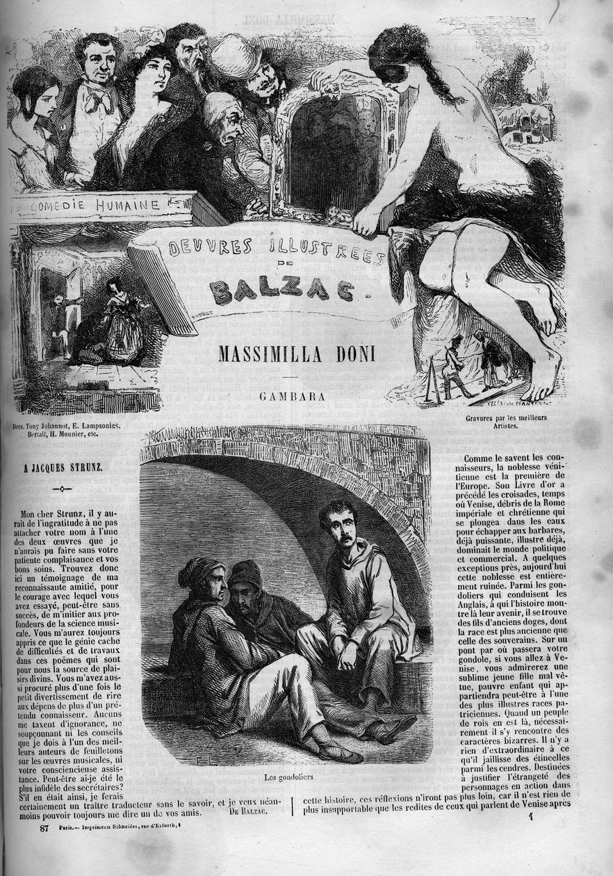 Couverture du roman « Massimilla Doni » - Unknown artist
