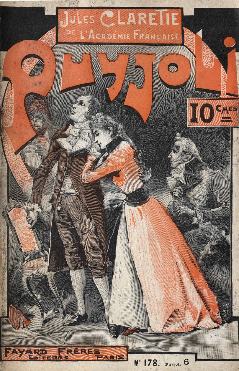 Couverture du roman « Puyjoli » (1890) par Jules Claretie (1840-1913). - Unknown artist