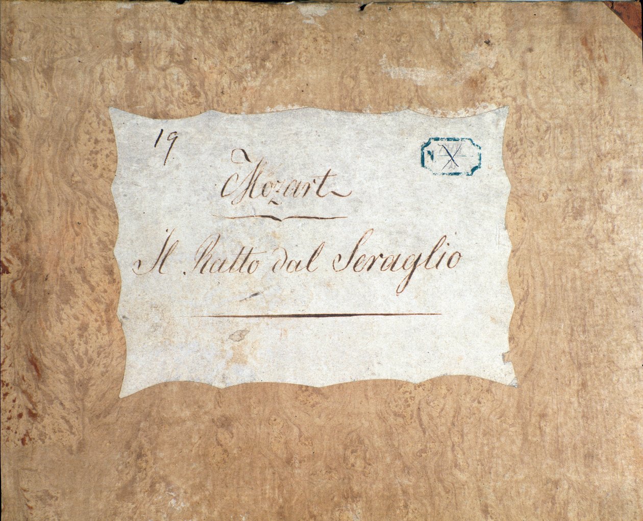 Couverture de la partition pour Die Entführung aus dem Serail, opéra de Mozart, version Lichtenthal (1838) - Unknown artist