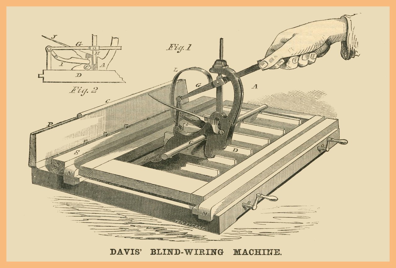 Machine à câbler les stores Davis - Unknown Artist