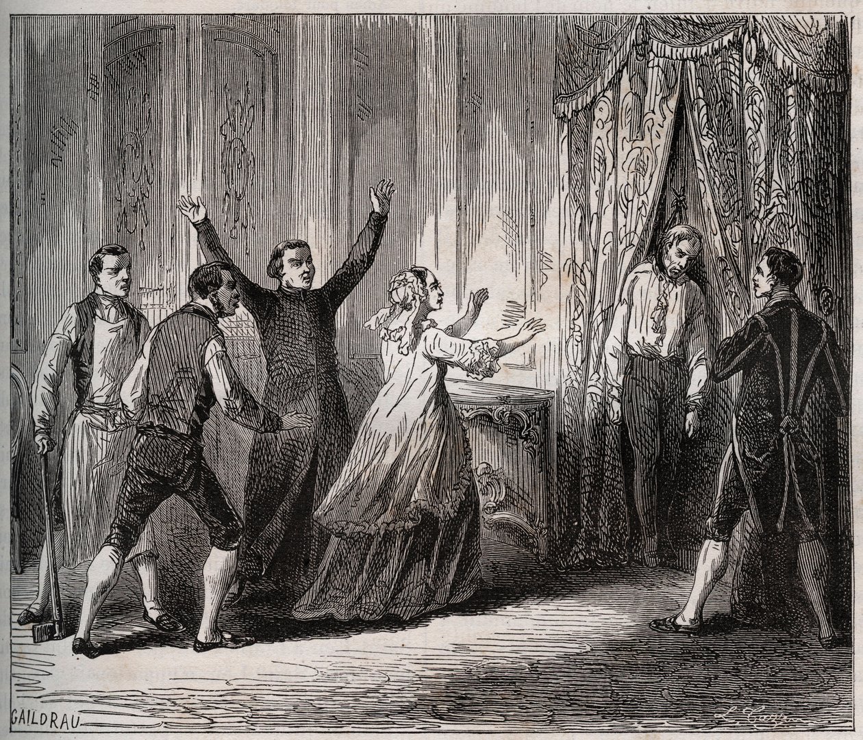 Mort du prince de Condé (Louis VI Henri de Bourbon Condé) - Unknown artist