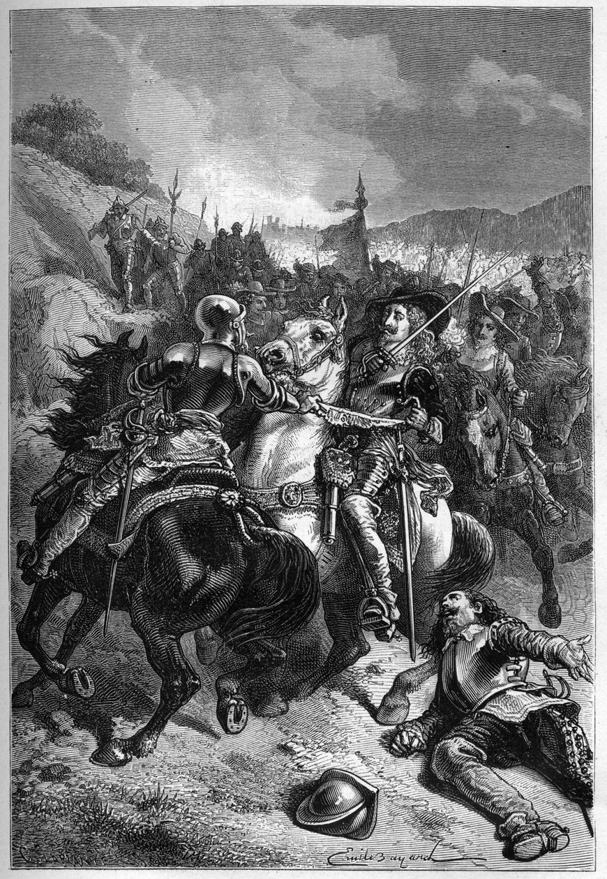 Défaite de Charles Ier à Naseby - Unknown artist